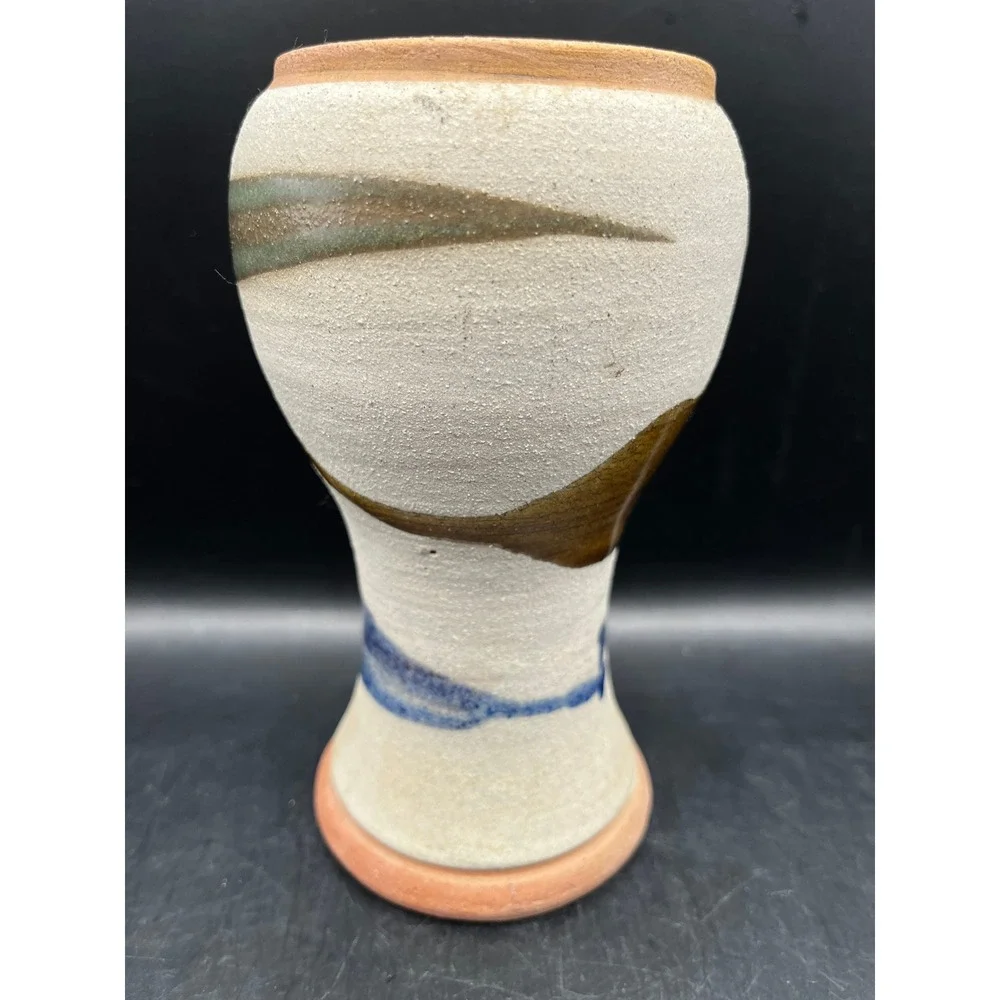 Handmade Art Pottery Tonala Vase Puerto Plata Dominican Republic Decorative 6.5